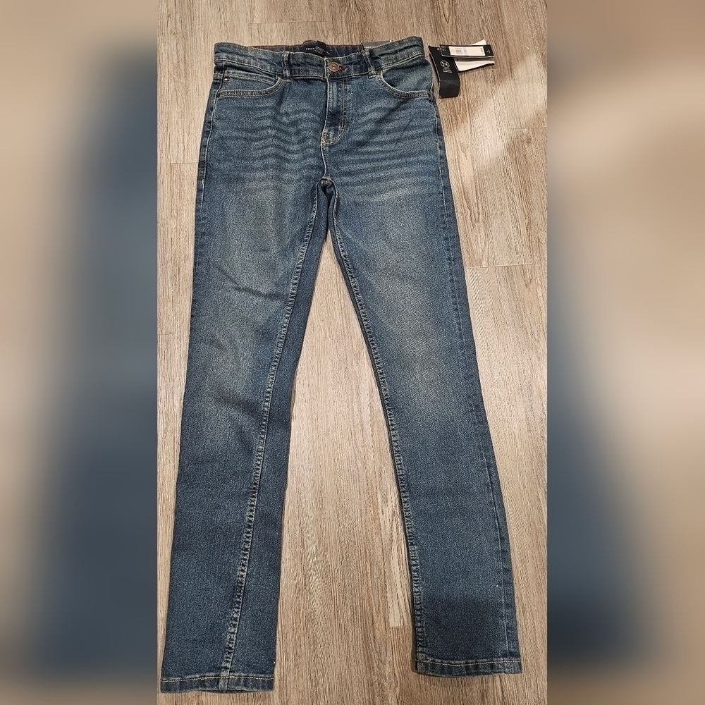 Tommy Hilfiger Boys Size 18 Blue Stretch Skinny Jeans - Picture 4 of 8